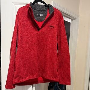Callaway Vibrant Red Pullover